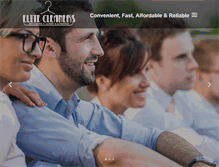 Tablet Screenshot of elitecleanersnwa.com